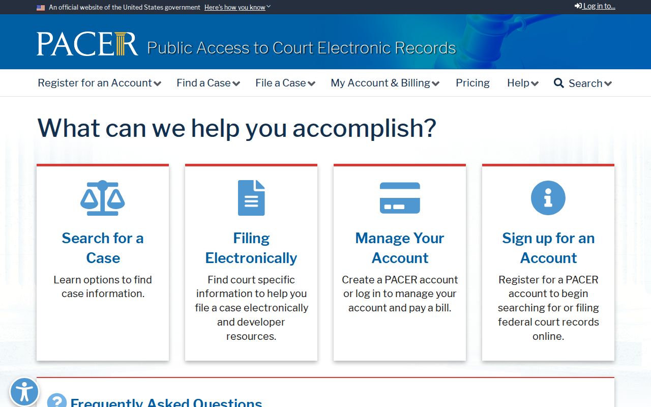Natchitoches Parish criminal history federal PACER case access