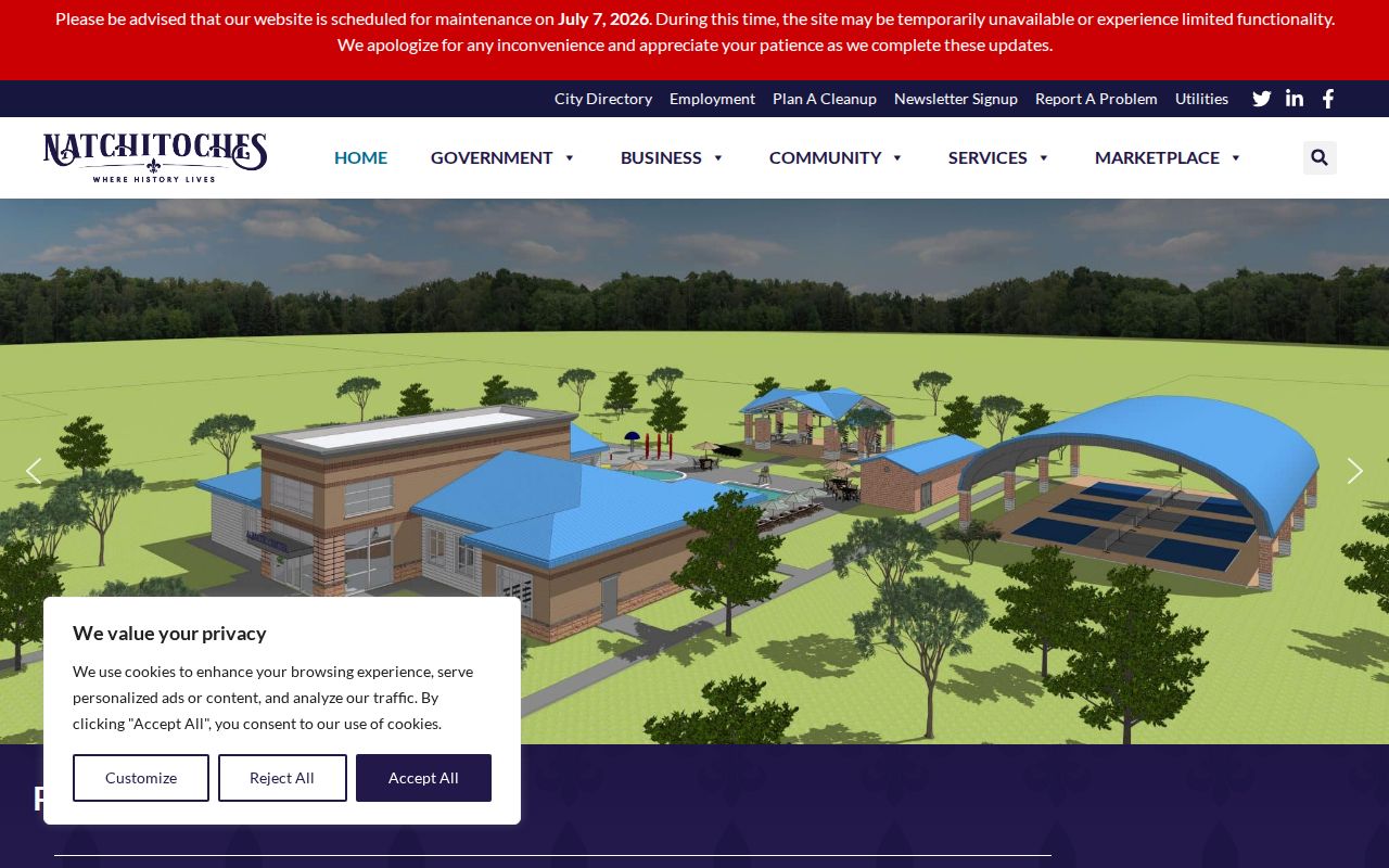 Official City of Natchitoches website